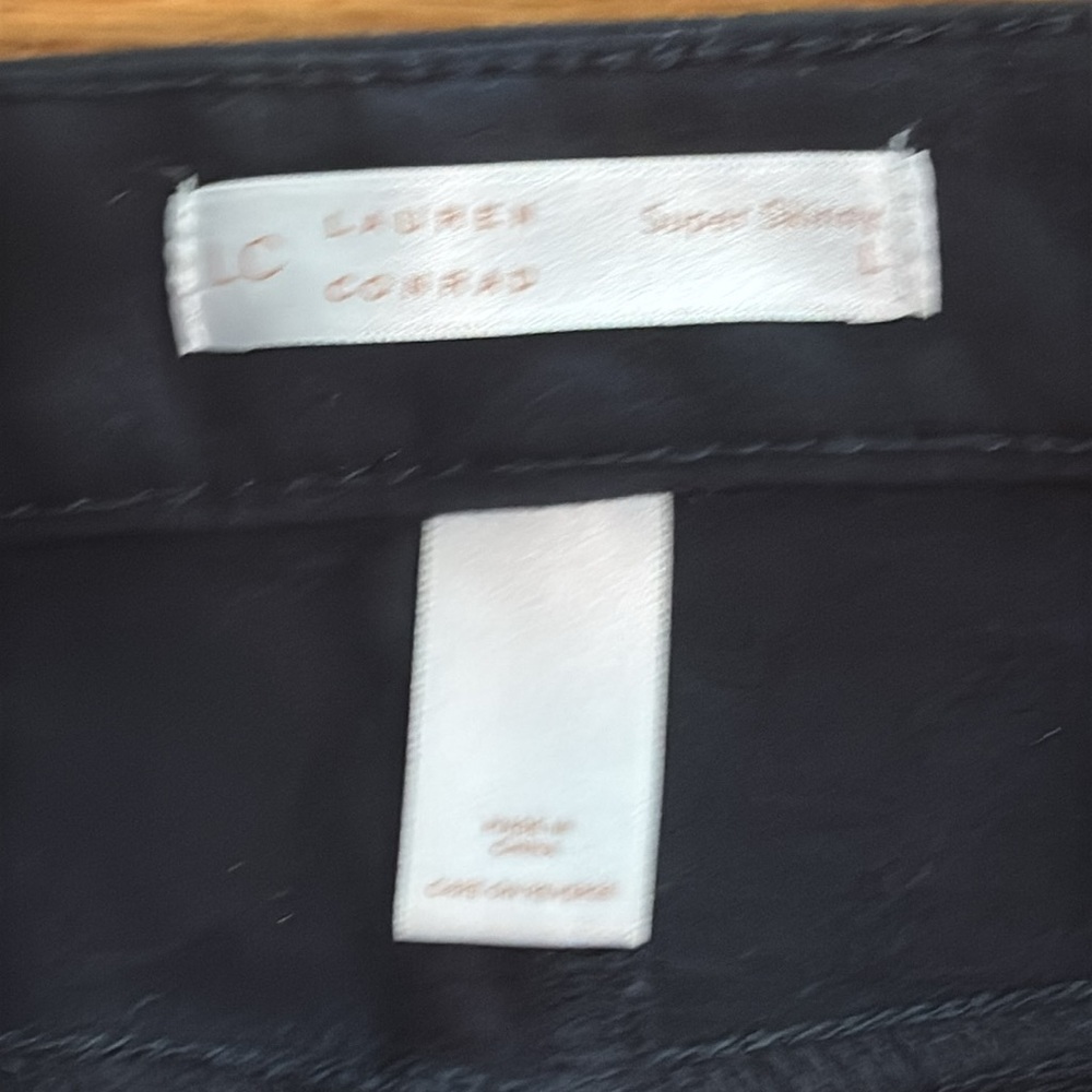 LC Lauren Conrad Blue Stretch Pants Slim Leg Size L - Picture 3 of 5